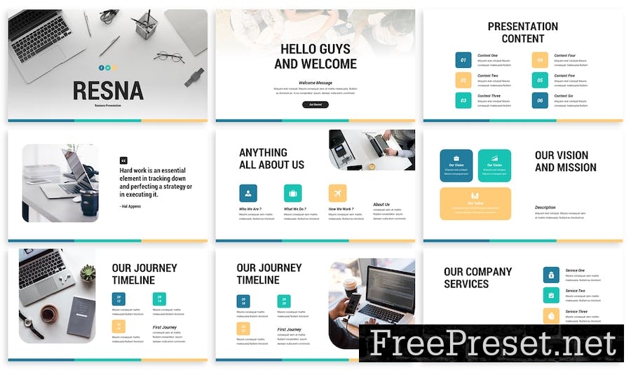 Resna - Business Google Slide Template 5P9F9XR