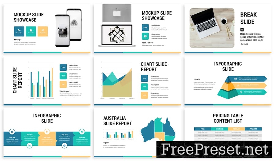 Resna - Business Powerpoint Template U7UMKRY