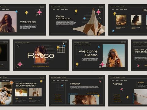 Retso - Retro Style Pitch Deck Google Slides YKZ2SGW