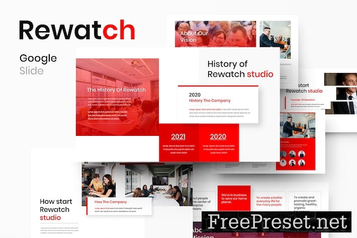 Rewatch - Business Google Slide Template HM2R832