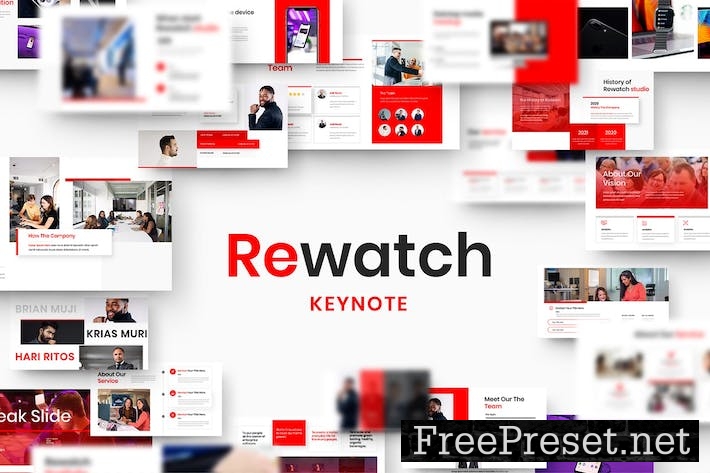 Rewatch – Business Keynote Template BJMQVE3