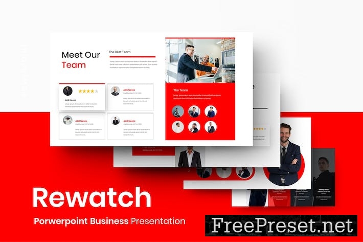 Rewatch – Business PowerPoint Template MD45FCG