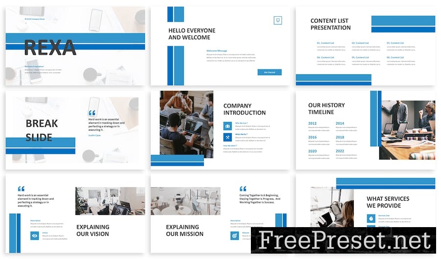 Rexa - Business Google Slide Template YX8FBY9