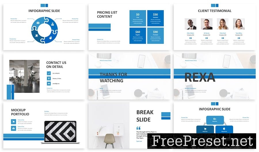 Rexa - Business Google Slide Template YX8FBY9