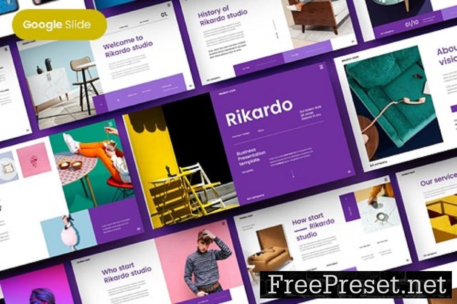 Rikardo - Business Google Slide Template JYF6TM3