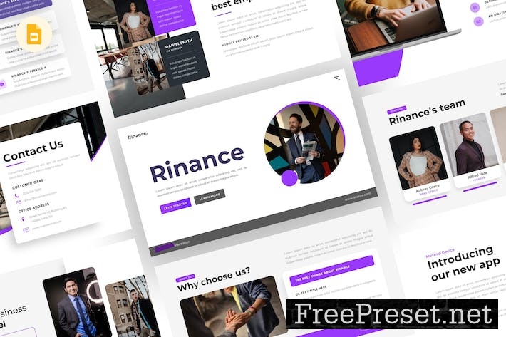 Rinance - Business Google Slides Template PM8VTBC