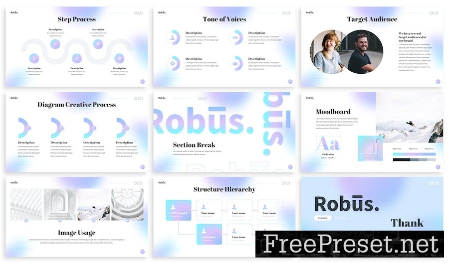 Robus - Brand Guideline Google Slide Template 4ELYYSS