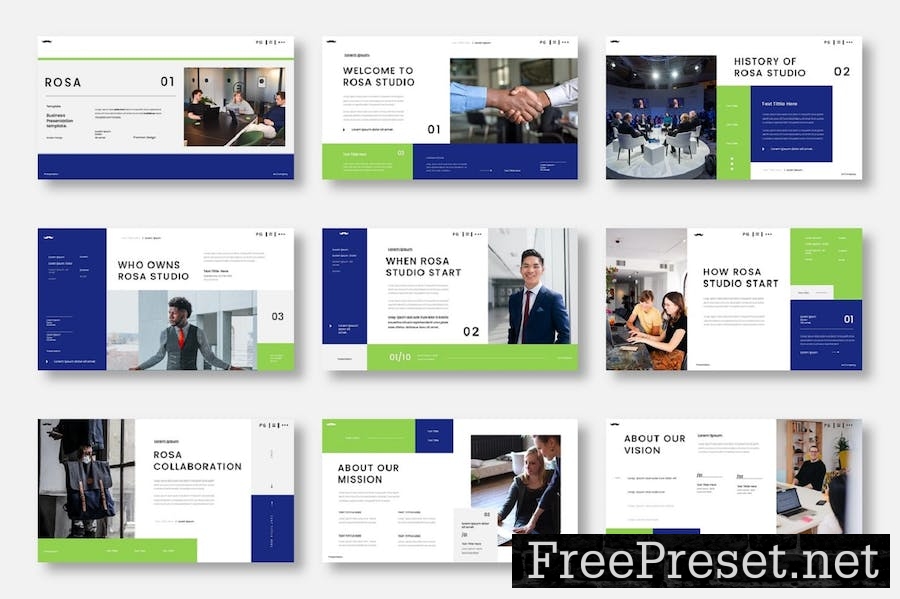 Rosa - Business Google Slide Template EGJ73P8