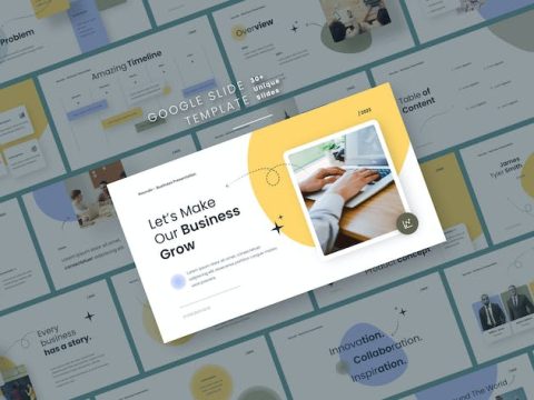 Roundo - Creative Business Google Slide template FFCDZ7M