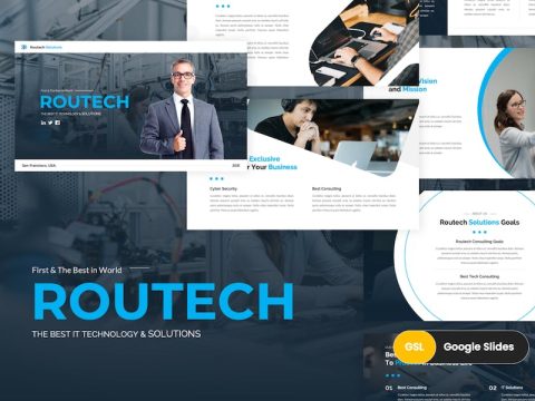 Routech - IT Solutions Google Slides Template TQPVL38