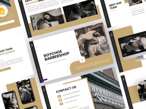 Roychoe - Barbershop Google Slides Template