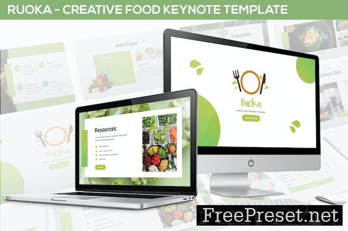 Ruoka - Creative Food Keynote Template XGF78S