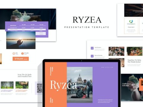 Ryzea : Charity Event Google Slides Template PG72ULU