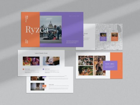 Ryzea : Charity Event Powerpoint Template K9PRHYK