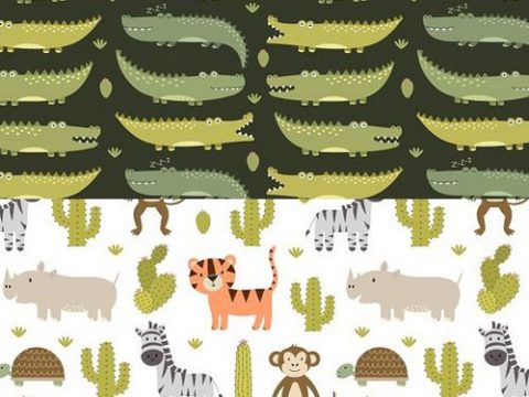 Safari animals patterns & stickers
