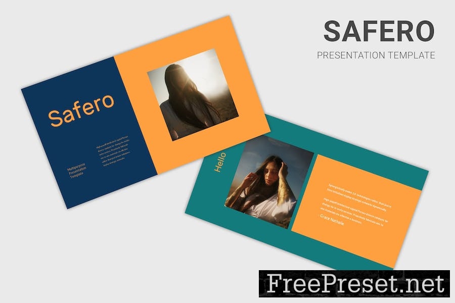 Safero - Multi Purposes Google Slides Template PY49FM6