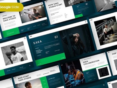 Saka - Business Google Slide Template 5A5G2RL