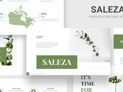 Saleza - Minimal Business Google Slides Template CVYCCSG