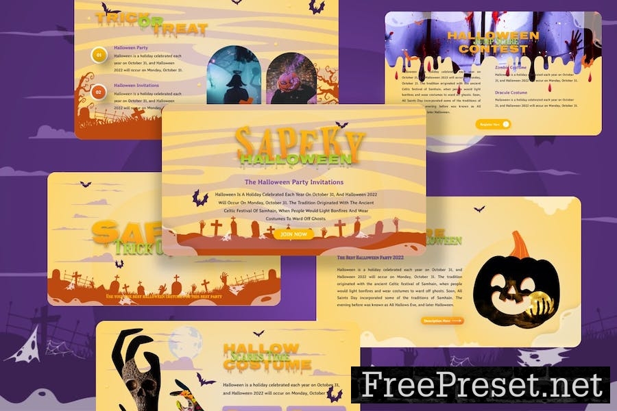 Sapeky - Halloween Googleslide Template 8FCWPVC