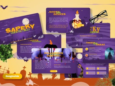 Sapeky - Halloween Googleslide Template 8FCWPVC