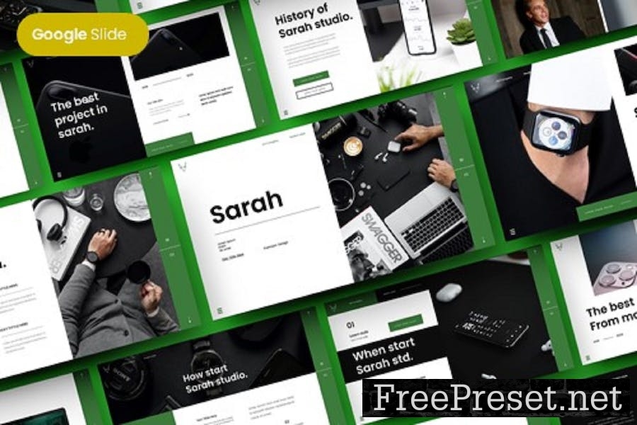 Sarah - Business Google Slide Template EH7HRY6