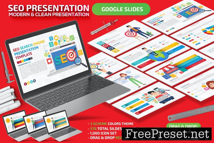 Search Engine Google Slides Presentation S6K4CKG