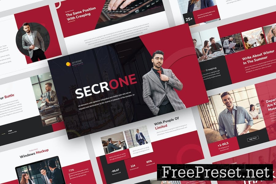 Secrone - Business Google Slide Template BHD5HTF