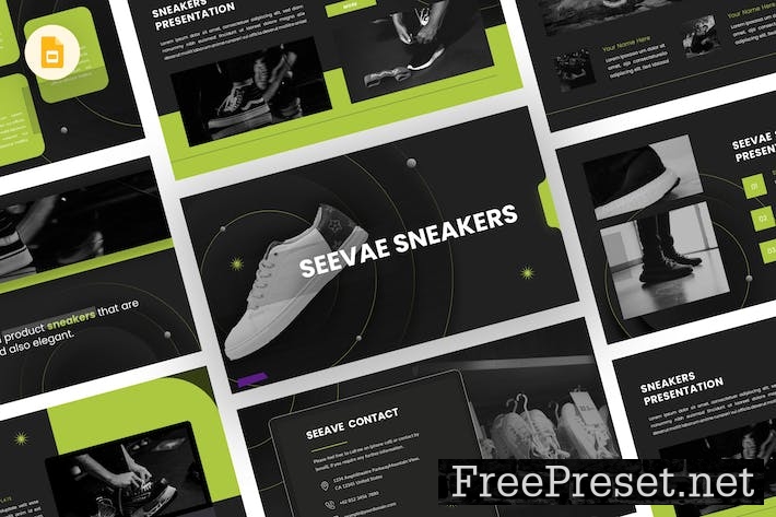 Seeave - Sneakers Google Slides Template