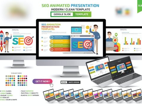 SEO Animation Google SlidesTemplates 2F9XKUZ