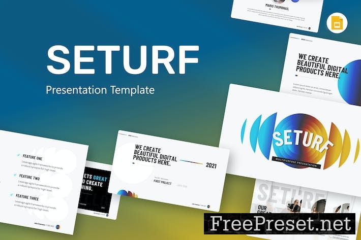 Seturf Multripurpose Google Slides Template CMYGVNX