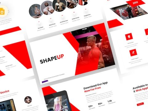 ShapeUp - Gym Google Slides Template