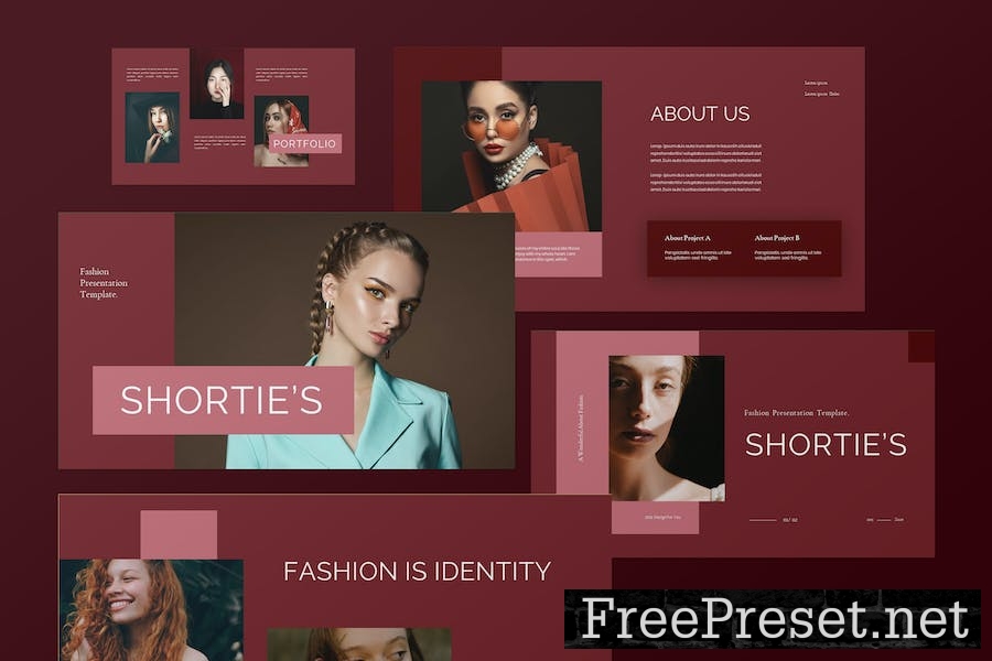 Shortie's - Fashion Google Slide Template MG4G25Z