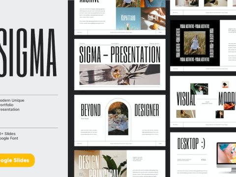 SIGMA - Portfolio Google Slides Template B53XWA5