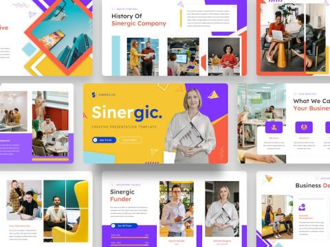 Sinergic - Creative Google Slide Template MKLR5L6