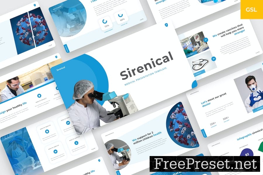 Sirenical - Medical Google Slides Template YK9QYAX