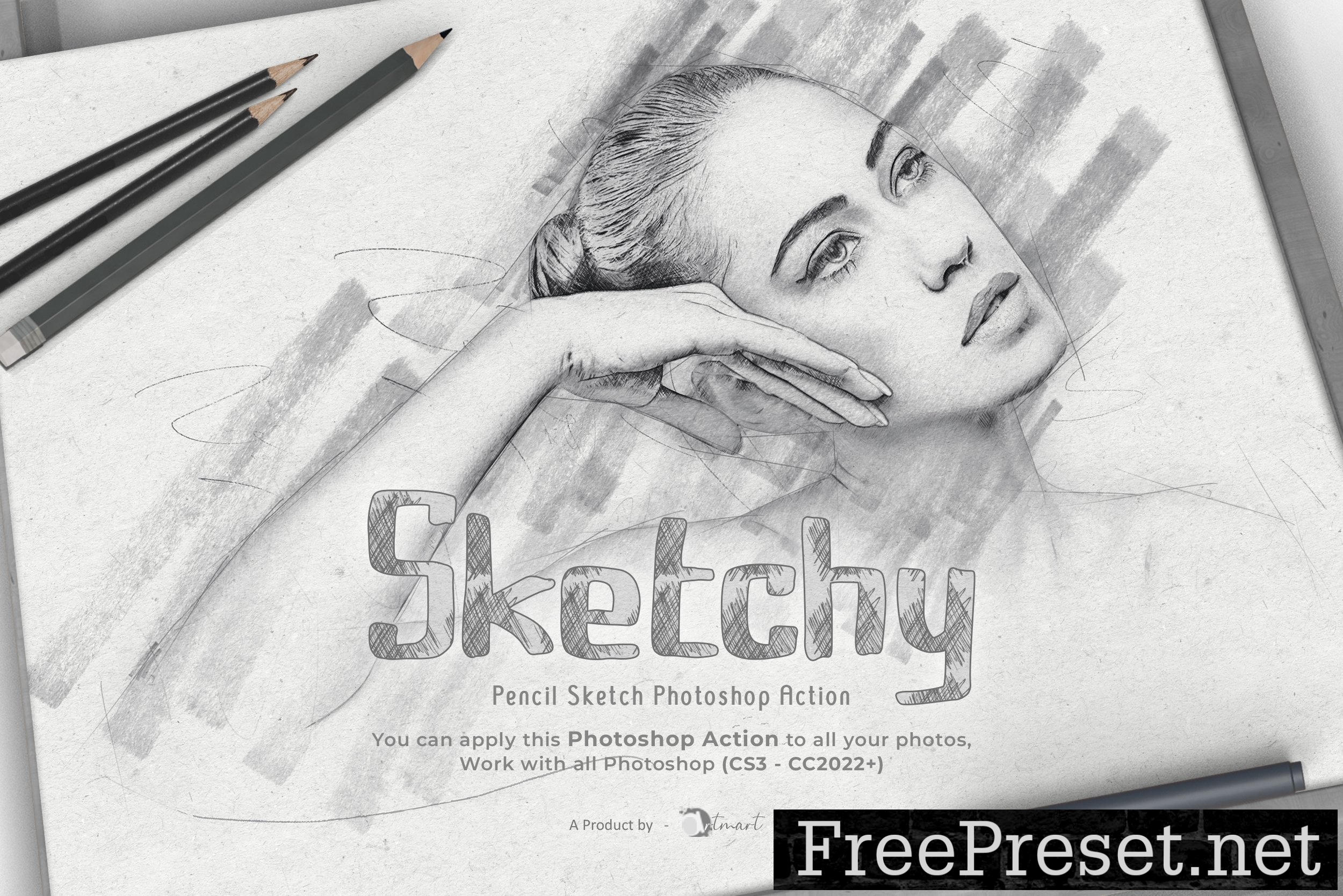 Sketchy | Pencil Sketch PS Action 7557675