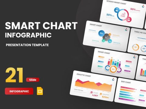 Smart Chart Gradient Color Google Slides Template VMJUNSX