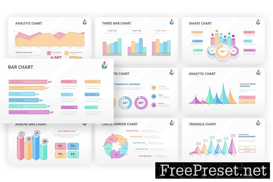 Smart Chart Outline Google Slides Template H6BDLGT