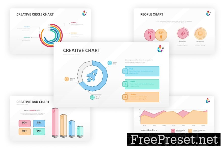 Smart Chart Outline Google Slides Template H6BDLGT