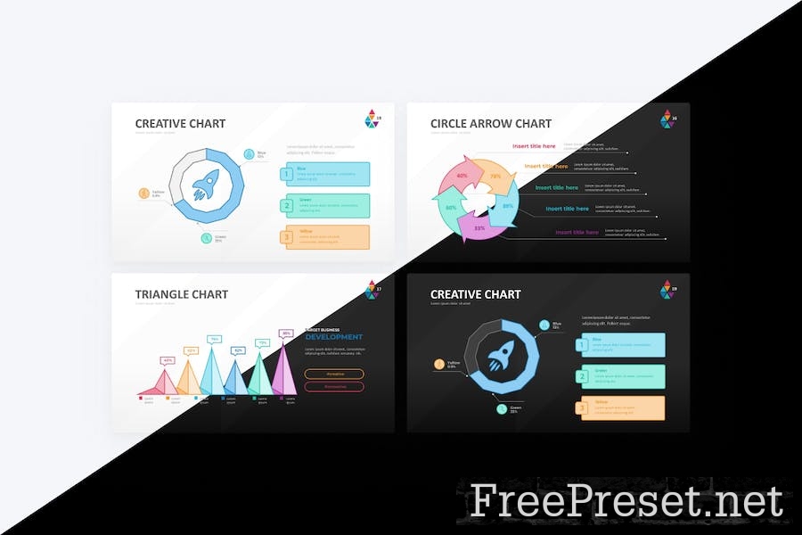 Smart Chart Outline Google Slides Template H6BDLGT