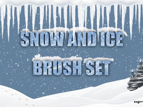 Snow and Ice Procreate Brushes 10173823