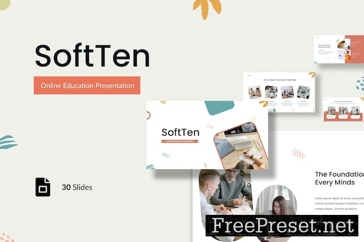 Soften - Online Education Google Slides 2R57XG5