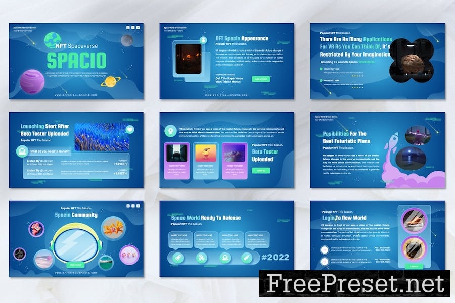 Spacio - NFT Spaces Keynote Templates 5GF9C4C