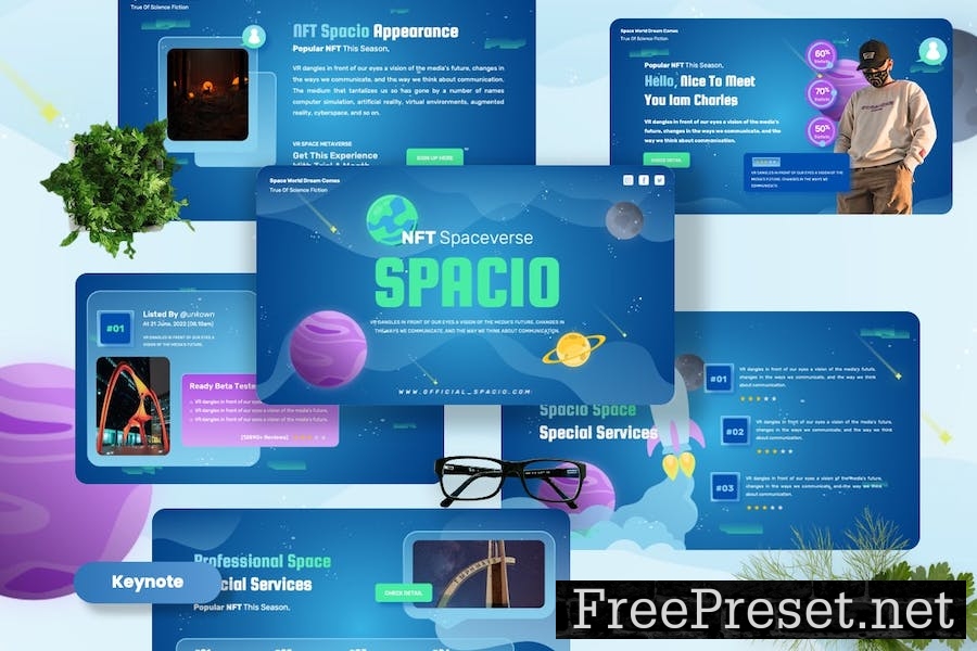 Spacio - NFT Spaces Keynote Templates 5GF9C4C