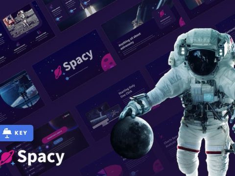 Spacy - Astronomy & Space Theme Keynote Template JCRJCAJ