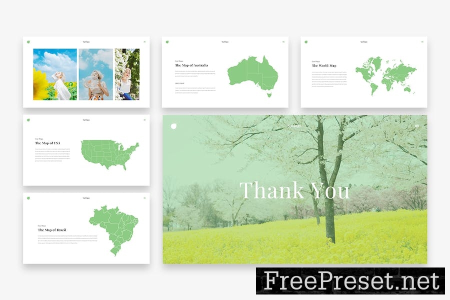 Springo - Flowers Google Slides Template HXFKPT6