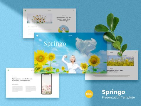 Springo - Flowers Google Slides Template HXFKPT6