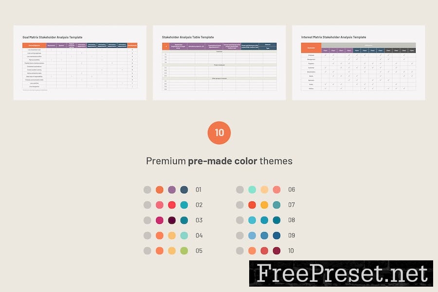 Stakeholder Analysis and Mapping for Google Slides KMULBVQ