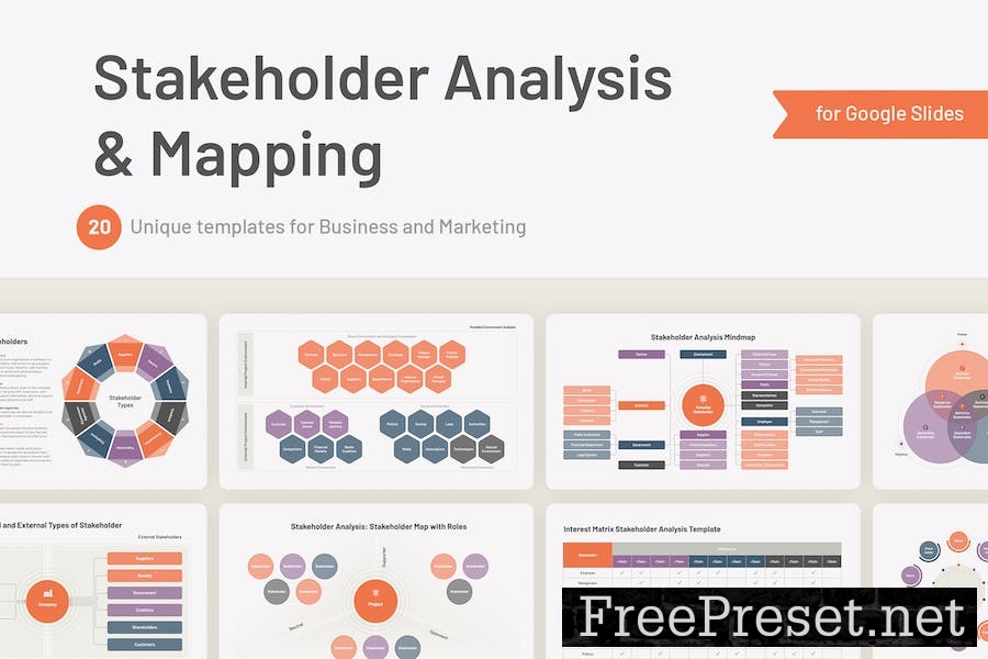 Stakeholder Analysis and Mapping for Google Slides KMULBVQ