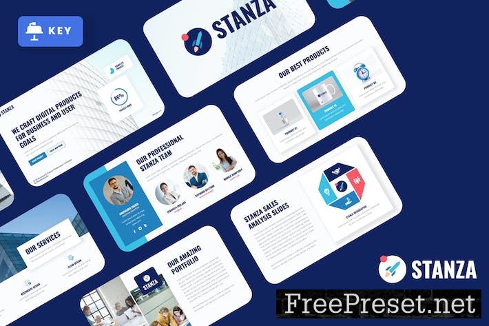 STANZA - Small Business & Startup Keynote Template 6KAHX32